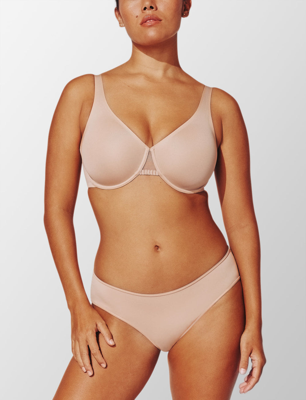 Taupe Unlined Minimizer Bra - Thirdlove discount