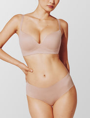 Taupe Wireless Push-Up Bra - Thirdlove for sale