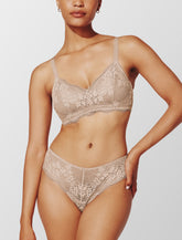 Taupe All Day Lace Wireless Bra - Thirdlove discount