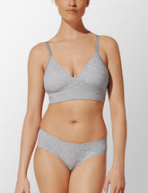 Heather Gray Seamless Cloud Cotton Wireless Bra - Thirdlove Women
