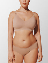 Taupe Organic Cloud Cotton Wireless Nursing Bra| Thirdlove - Thirdlove sale