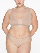Sand Rora Post-Surgery Front Closure Bra (Tan) - Thirdlove online