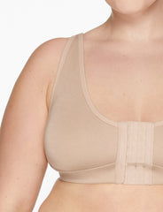Sand Rora Post-Surgery Front Closure Bra (Tan) - Thirdlove online