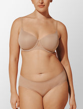 Thermoregulating Wireless Cooling Bra in Taupe - Cooling Bra For Menopause in Nude - Thirdlove US