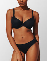 Black ComfortStretch Back Smoothing T-Shirt Bra - Best Back Smoothing & Side Smoothing Bras For All Sizes - Thirdlove for sale