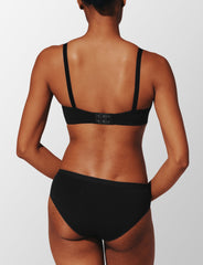 Black Organic Cloud Cotton T-Shirt Bra - Thirdlove discount