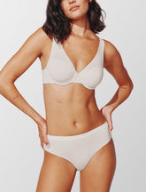 Sea Salt Organic Cloud Cotton Perfect Coverage Bra (White) - Thirdlove for sale