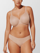 Taupe ComfortStretch Smoothing Full Coverage Bra - Thirdlove discount