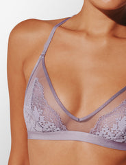 Dreamy Lilac All Day Lace Racerback Bralette - Thirdlove Women