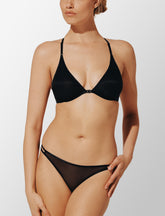 Black Bare Mesh Front Close Racerback Bra - Thirdlove US