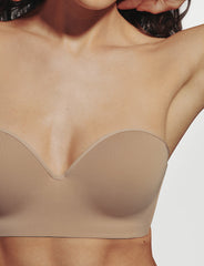 Taupe Strapless Bra No-Slip Nude Strapless Bra for Large & Small Busts - Thirdlove US