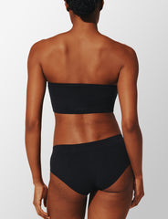 Black Seamless Cloud Cotton Wireless Bandeau - Thirdlove Women
