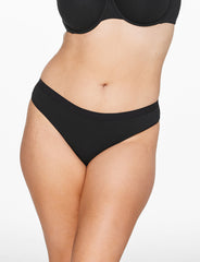 Black Organic Cloud Cotton Thong - Thirdlove US