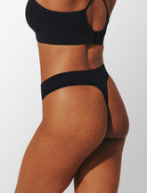 Black Dust Seamless Cloud Cotton Thong - Thirdlove sale