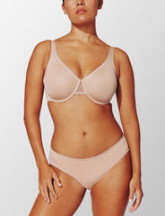Taupe Unlined Minimizer Bra - Thirdlove discount