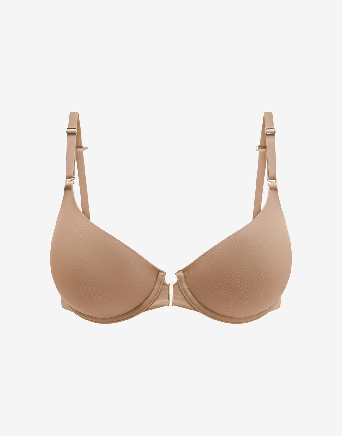 Taupe ComfortStretch Front Close T-Shirt Bra - Thirdlove Women