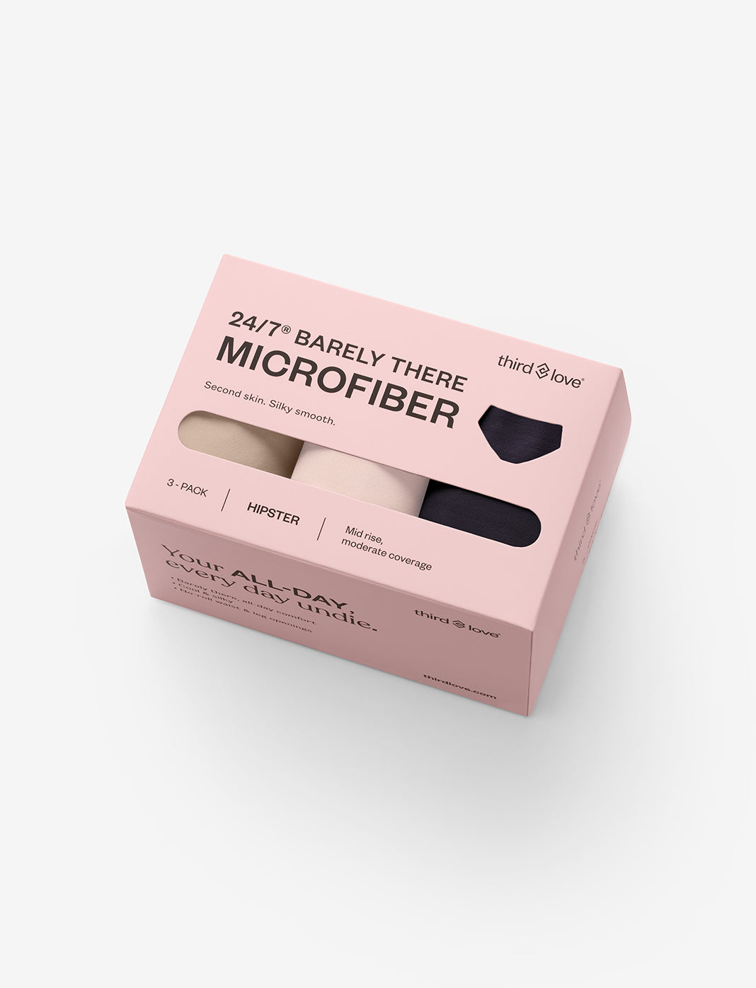 Taupe, Soft Pink & Black Hipster 3 Pack Box - Thirdlove near me