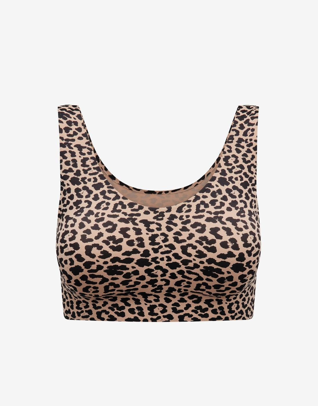 Leopard Smoothing Scoop Wireless Bra - Thirdlove US