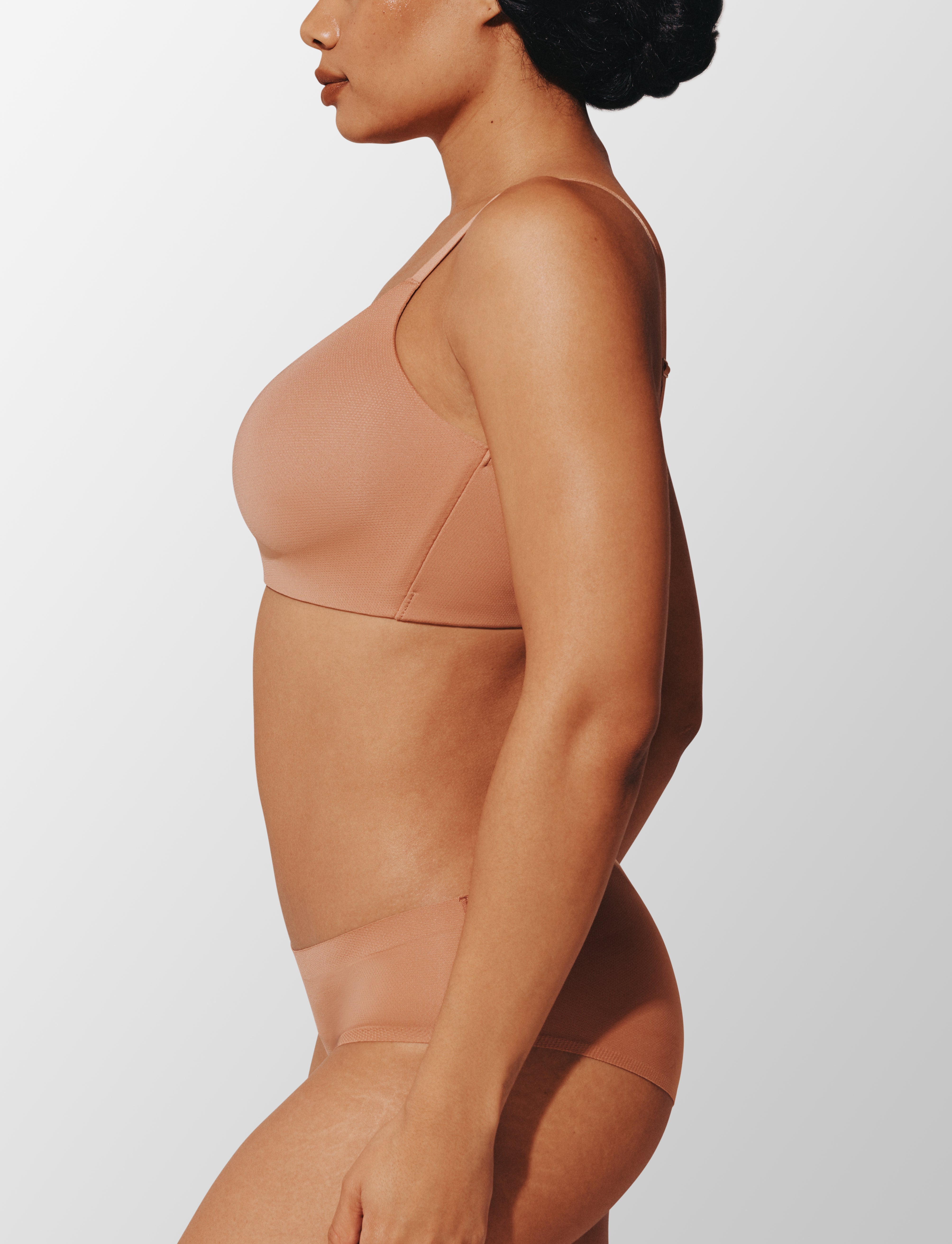 Mocha Thermoregulating TempSync™ Wireless Bra - Thirdlove sale