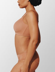 Mocha Thermoregulating TempSync™ Wireless Bra - Thirdlove sale