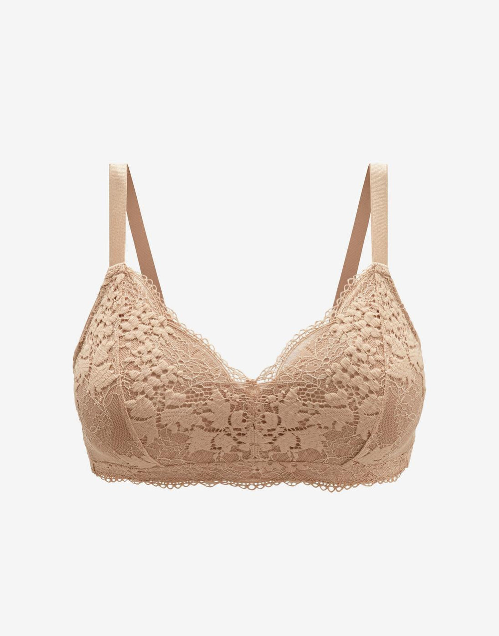 Taupe All Day Lace Wireless Bra - Thirdlove discount