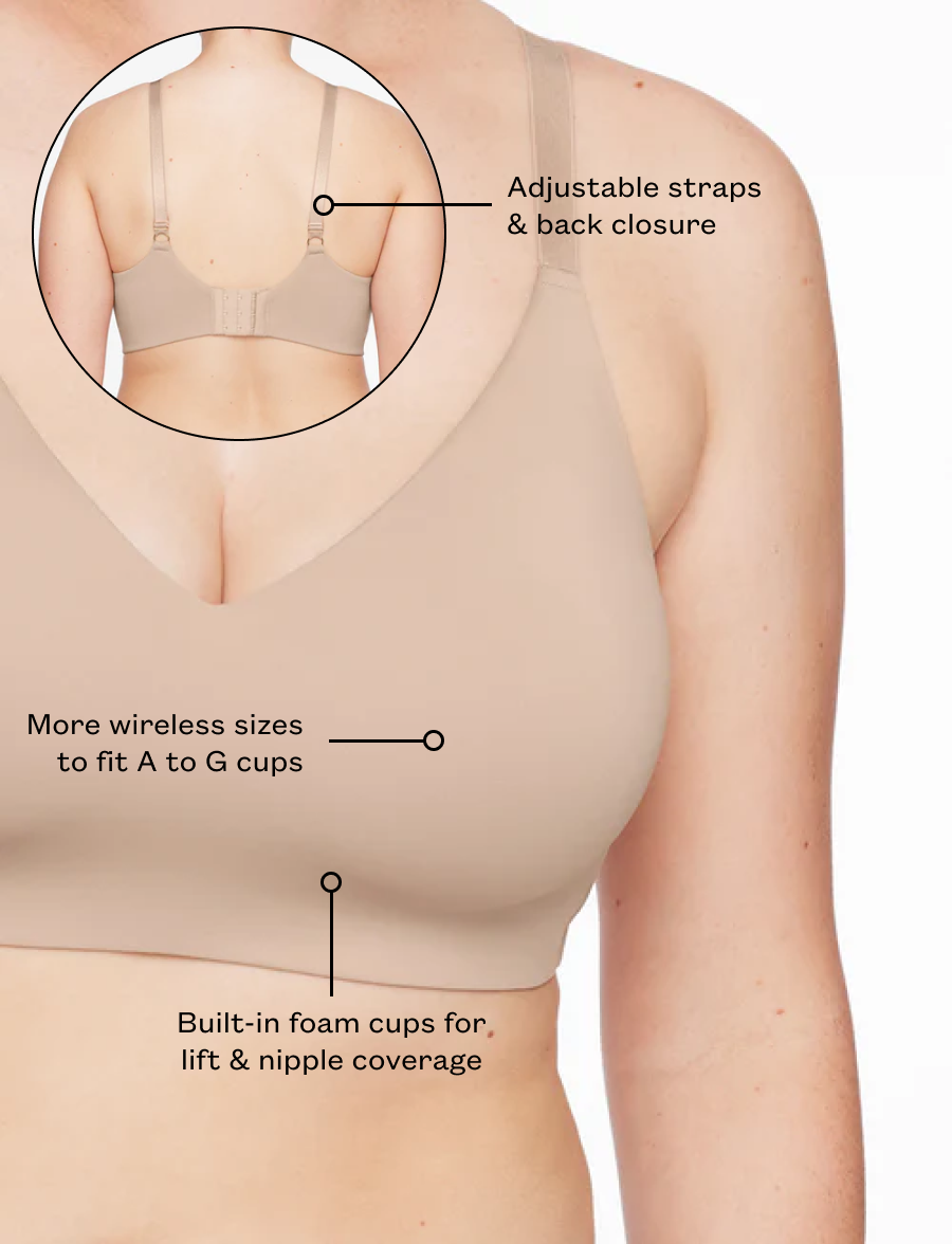 Mocha Wireless Bra - Thirdlove for sale