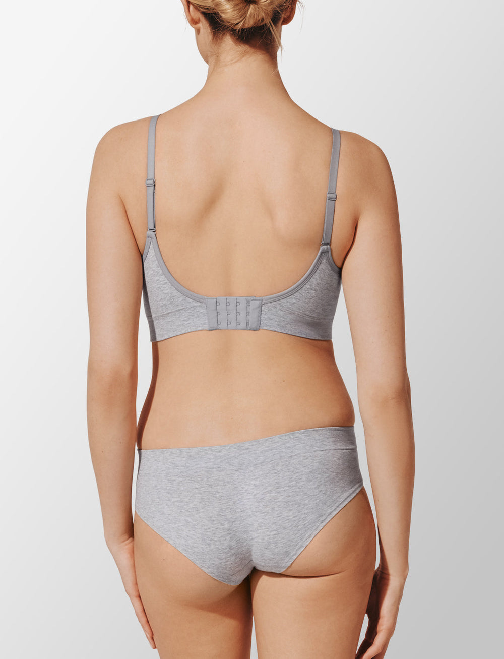 Heather Gray Seamless Cloud Cotton Wireless Bra - Thirdlove Women