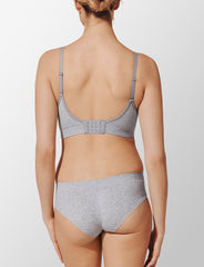 Heather Gray Seamless Cloud Cotton Wireless Bra - Thirdlove Women