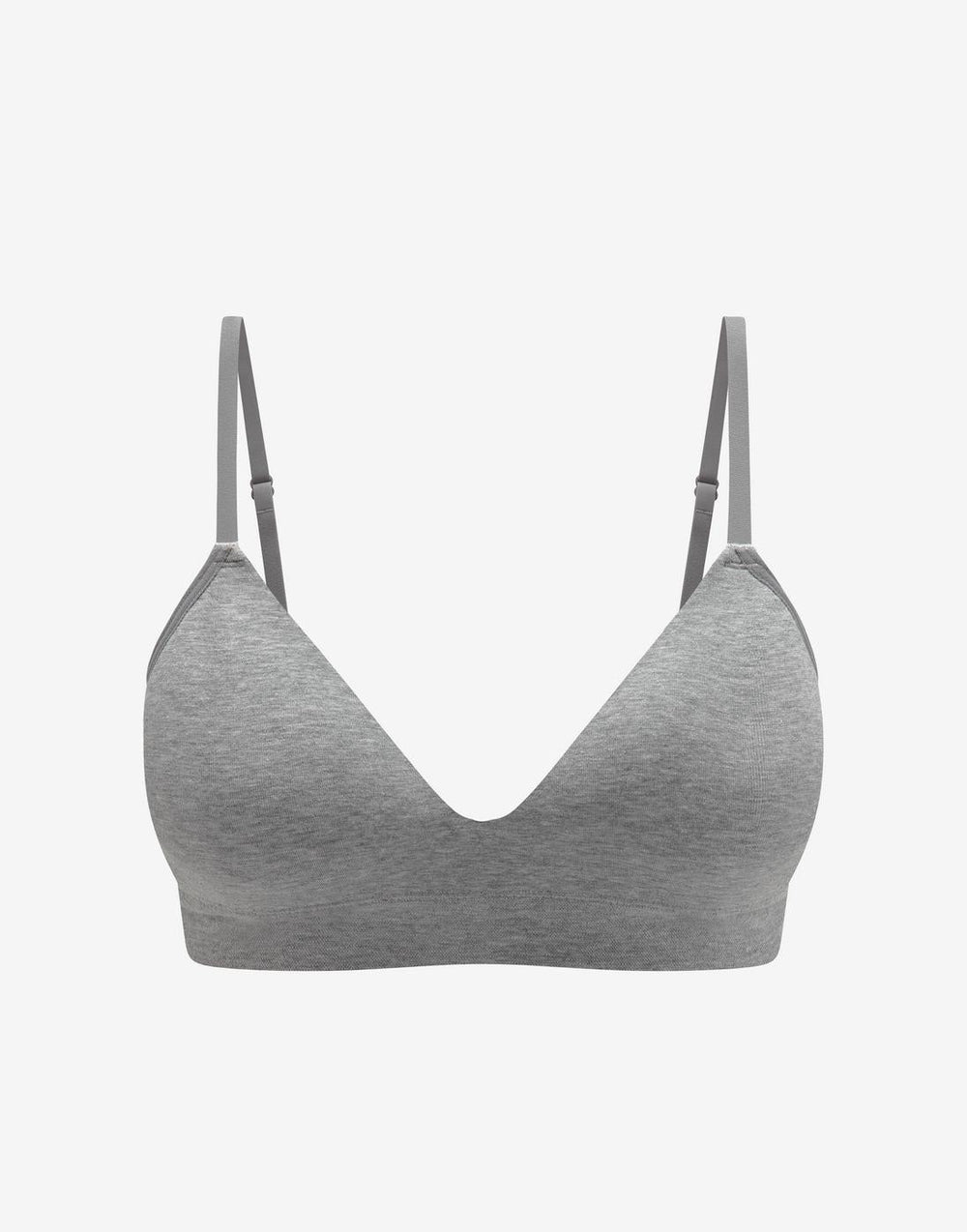 Heather Gray Seamless Cloud Cotton Wireless Bra - Thirdlove Women