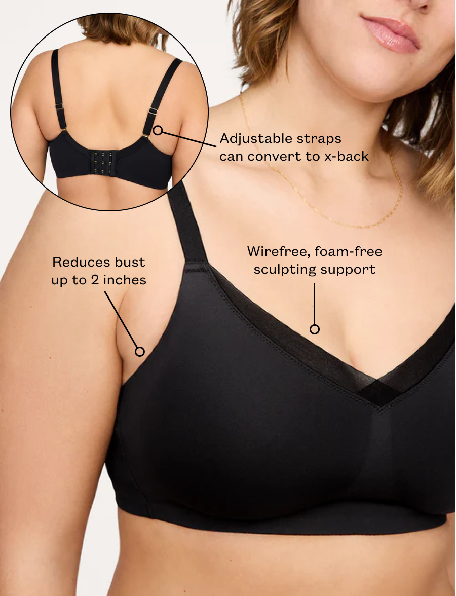 Black Unlined Wireless Minimizer - Thirdlove discount