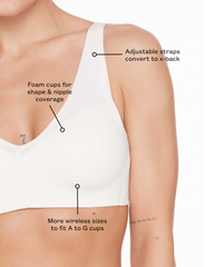 Sea Salt Organic Cloud Cotton Wireless Bra - Thirdlove for sale