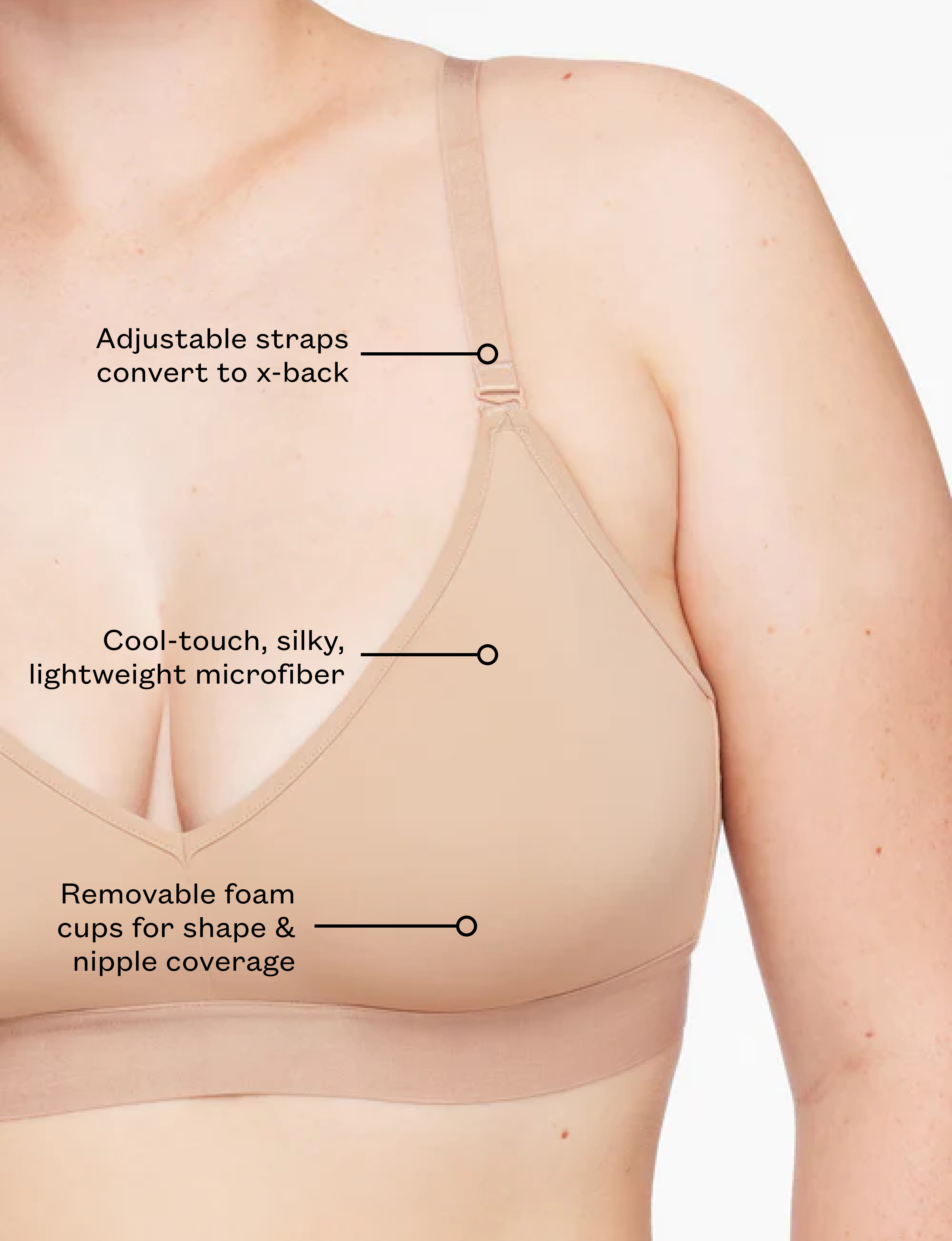 Taupe Wireless Triangle - Thirdlove for sale