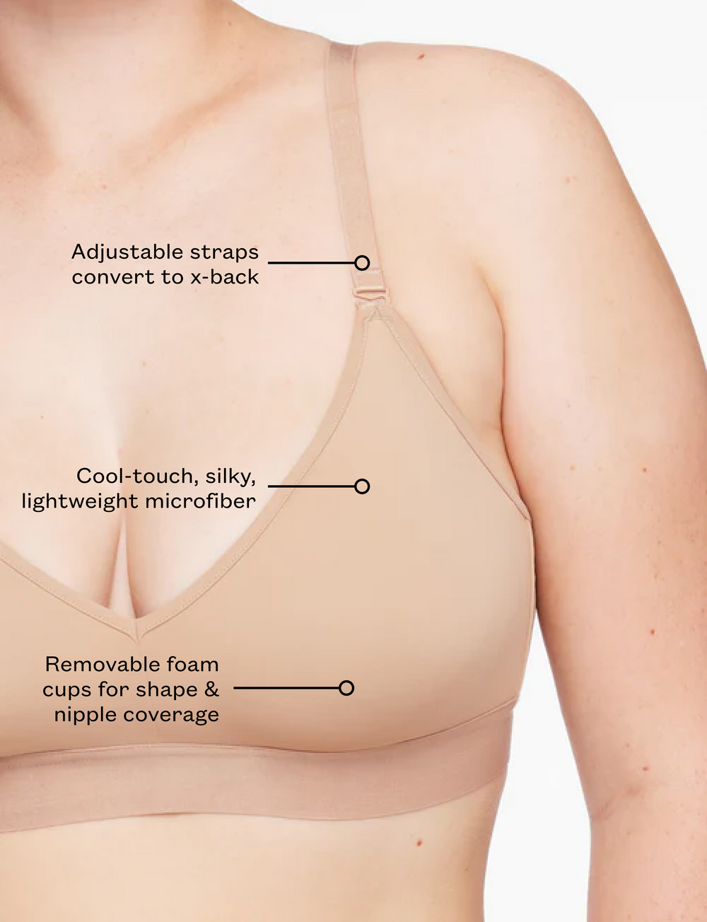 Taupe Wireless Triangle - Thirdlove for sale