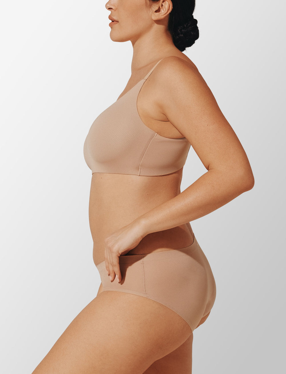 Taupe Thermoregulating TempSync™ Wireless Bra - Thirdlove online