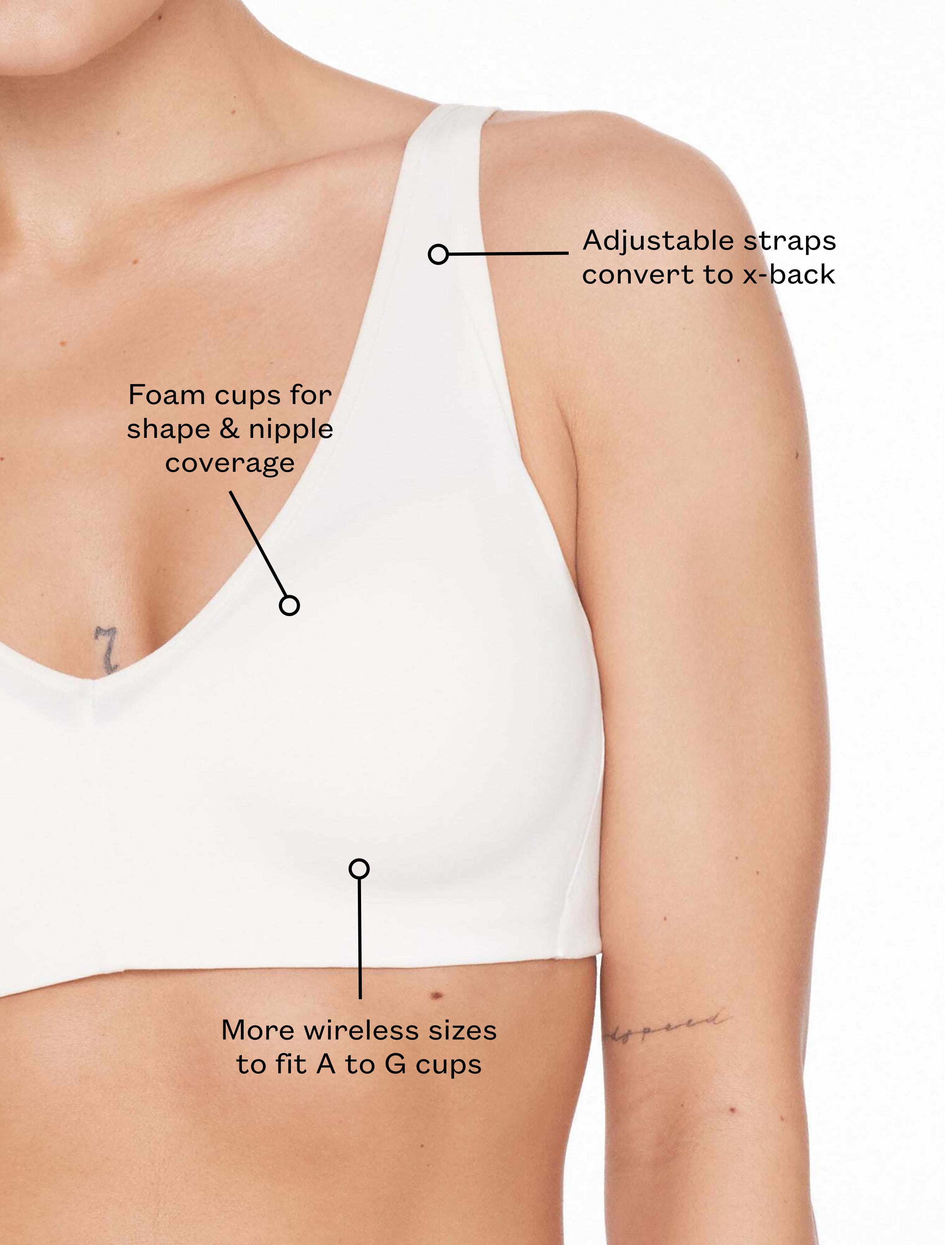 Black Organic Cloud Cotton Wireless Bra - Thirdlove Women