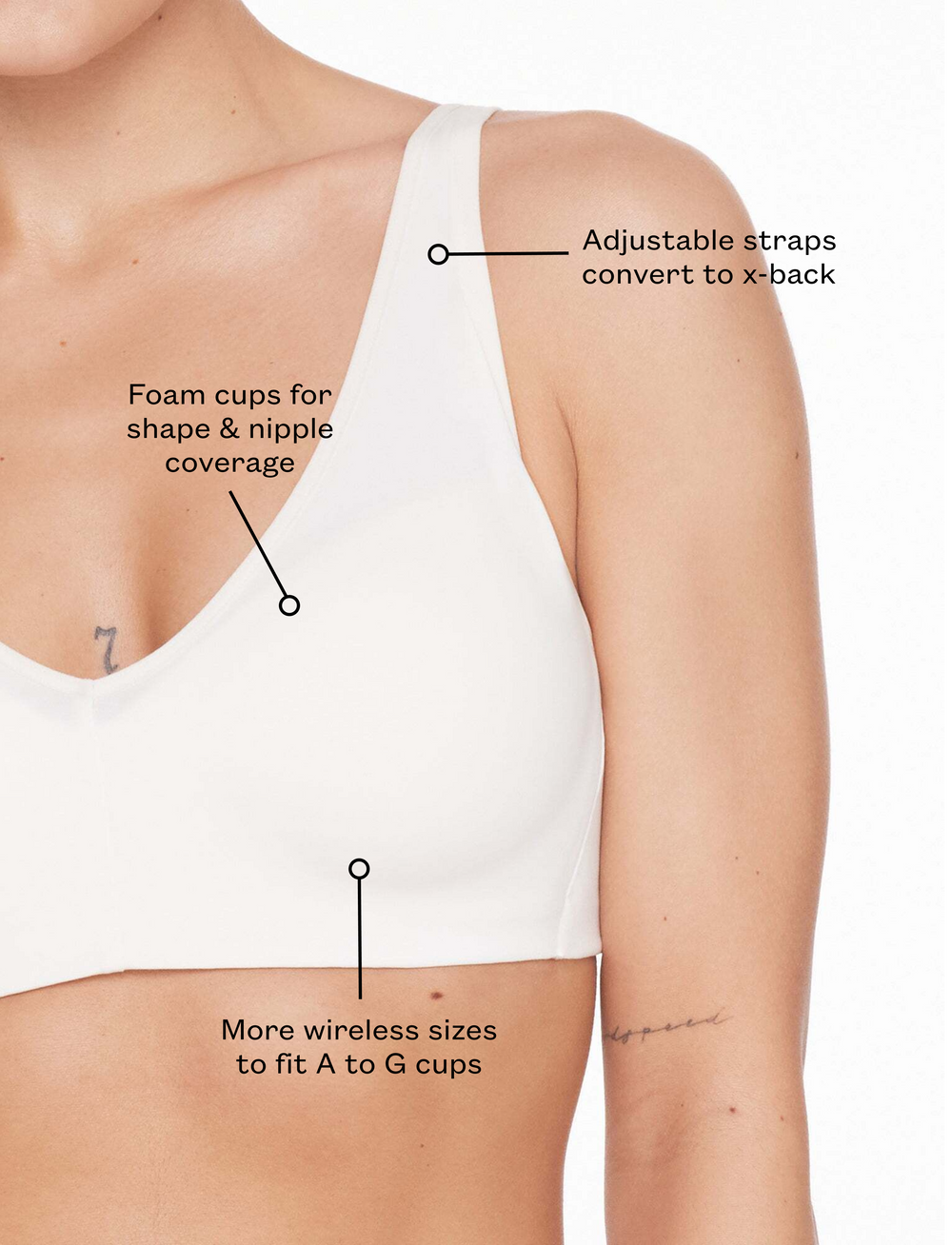 Black Organic Cloud Cotton Wireless Bra - Thirdlove Women