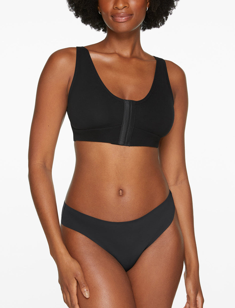 Black Rora Post-Surgery Front Closure Bra - Thirdlove discount