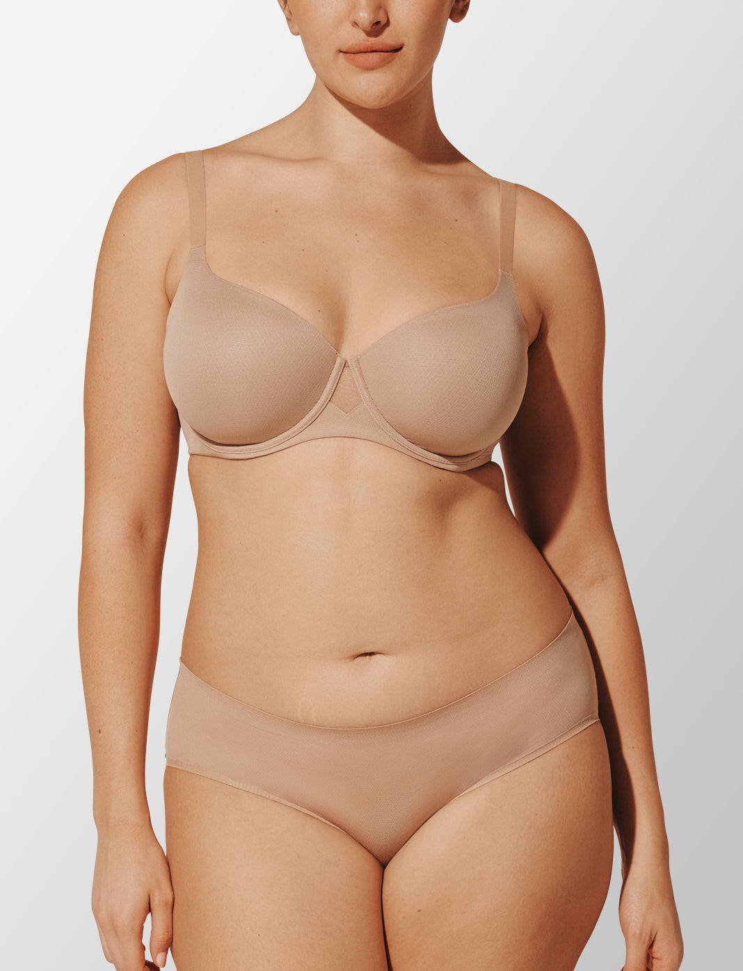 Thermoregulating Wireless Cooling Bra in Taupe - Cooling Bra For Menopause in Nude - Thirdlove US