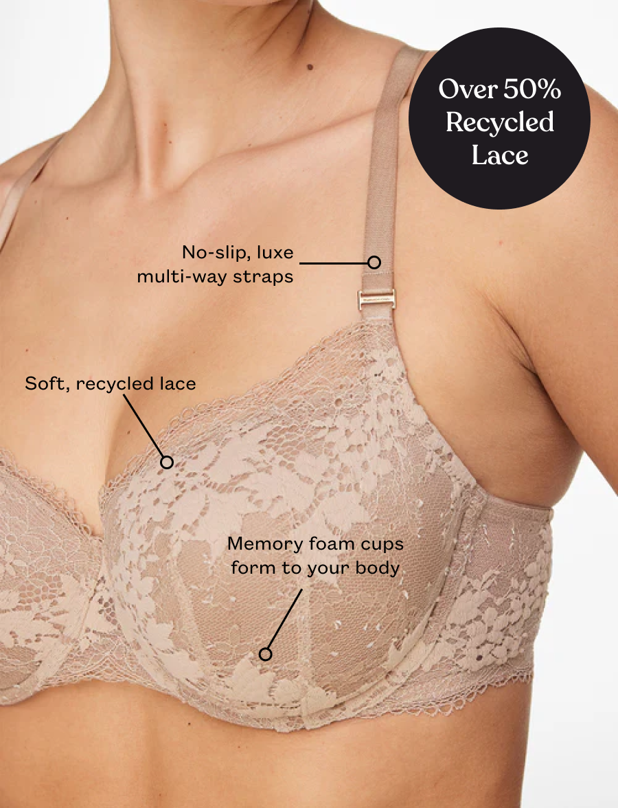 Taupe All Day Lace T-Shirt Bra - Thirdlove sale