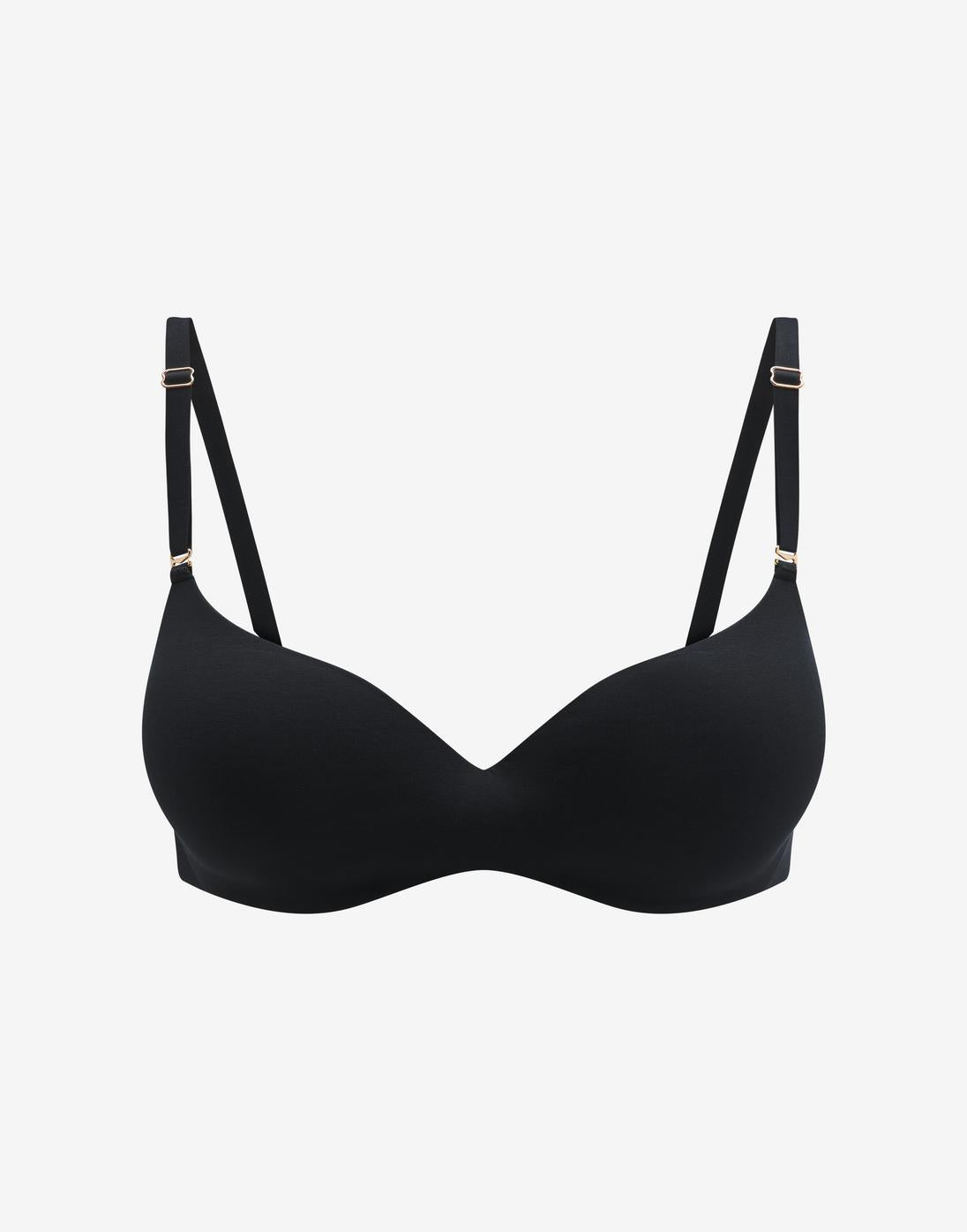 Black Organic Cloud Cotton T-Shirt Bra - Thirdlove discount