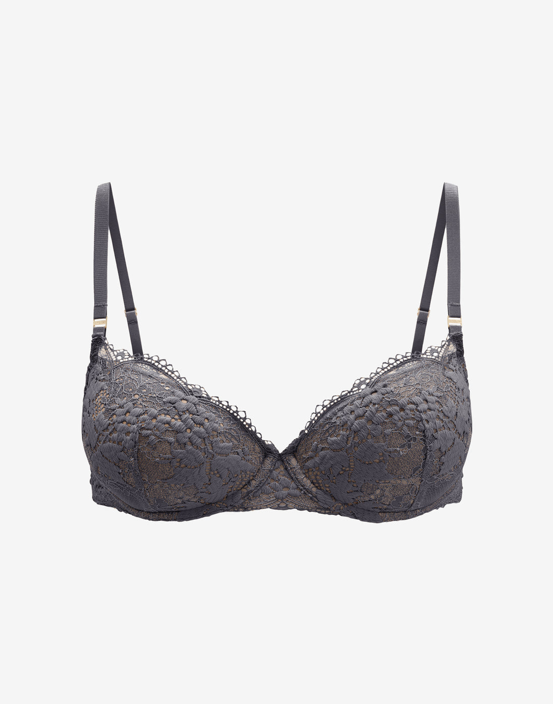 Charcoal All Day Lace T-Shirt Bra (Grey) - Thirdlove US
