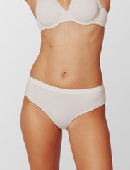 Sea Salt Organic Cloud Cotton Perfect Coverage Bra (White) - Thirdlove for sale