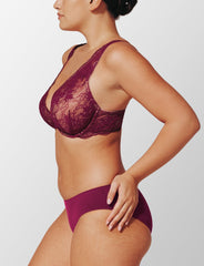 Raspberry Crush All Day Lace Uplift Plunge Bra - Thirdlove for sale