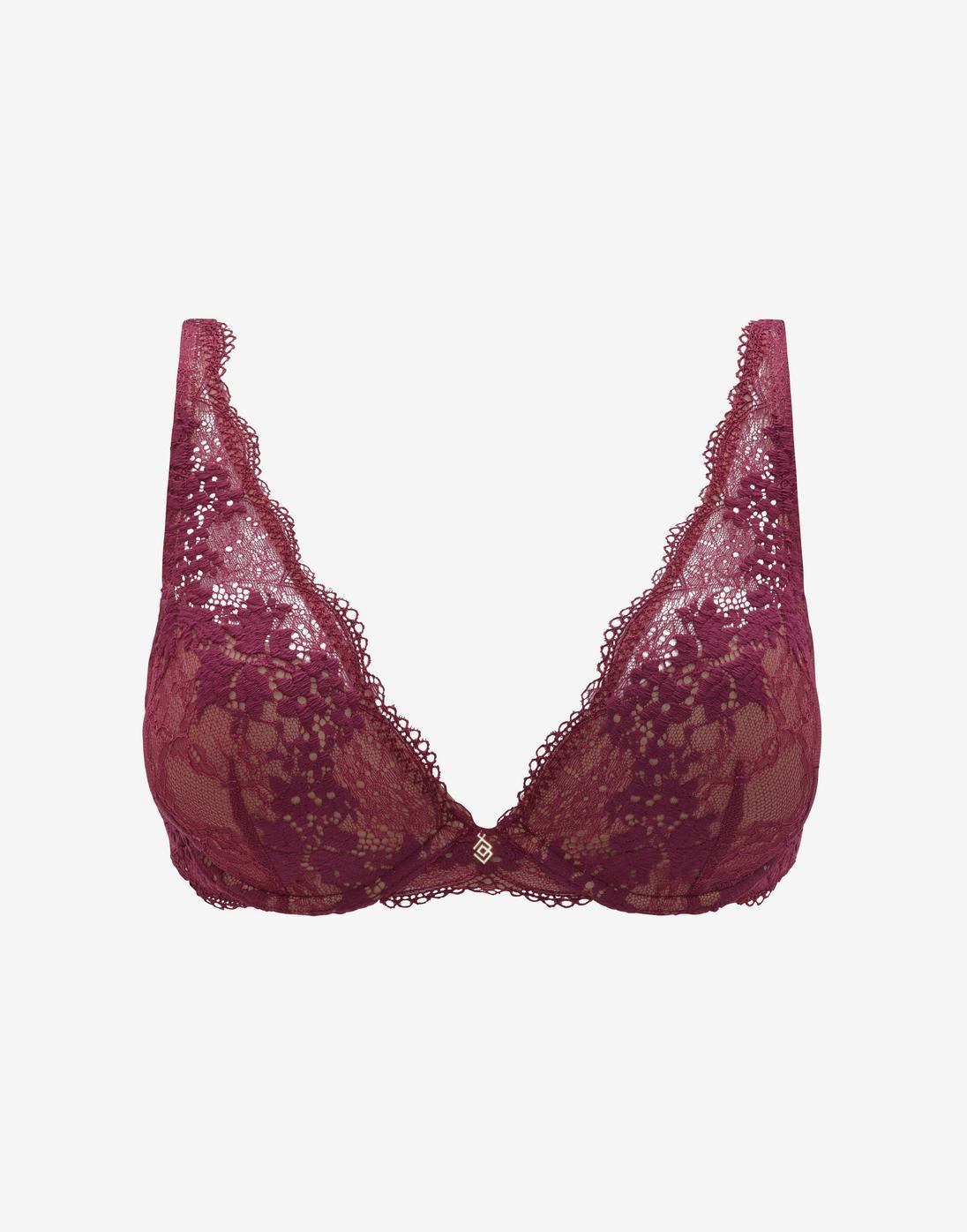 Raspberry Crush All Day Lace Uplift Plunge Bra - Thirdlove for sale