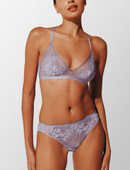 Dreamy Lilac All Day Lace Racerback Bralette - Thirdlove Women