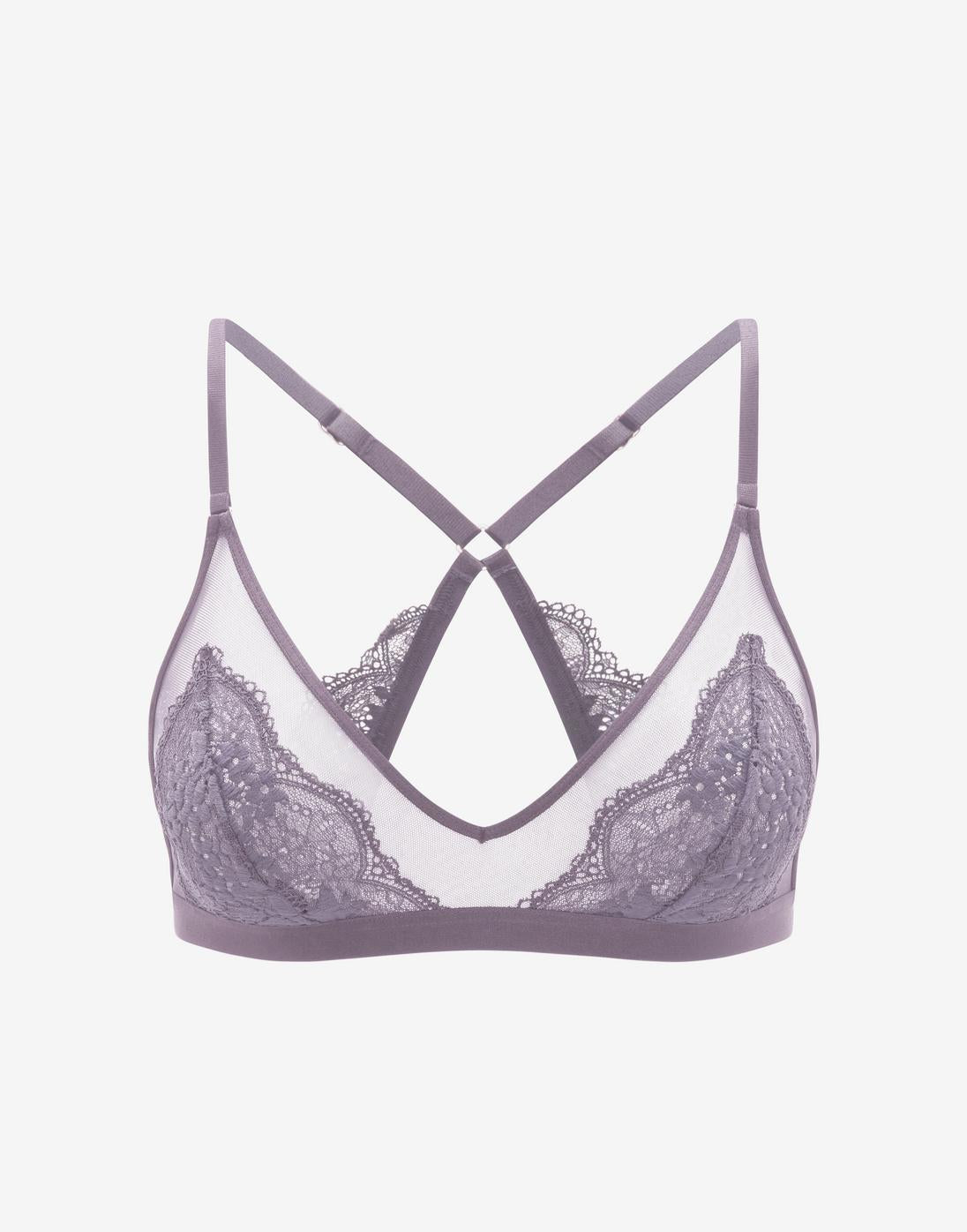 Dreamy Lilac All Day Lace Racerback Bralette - Thirdlove Women