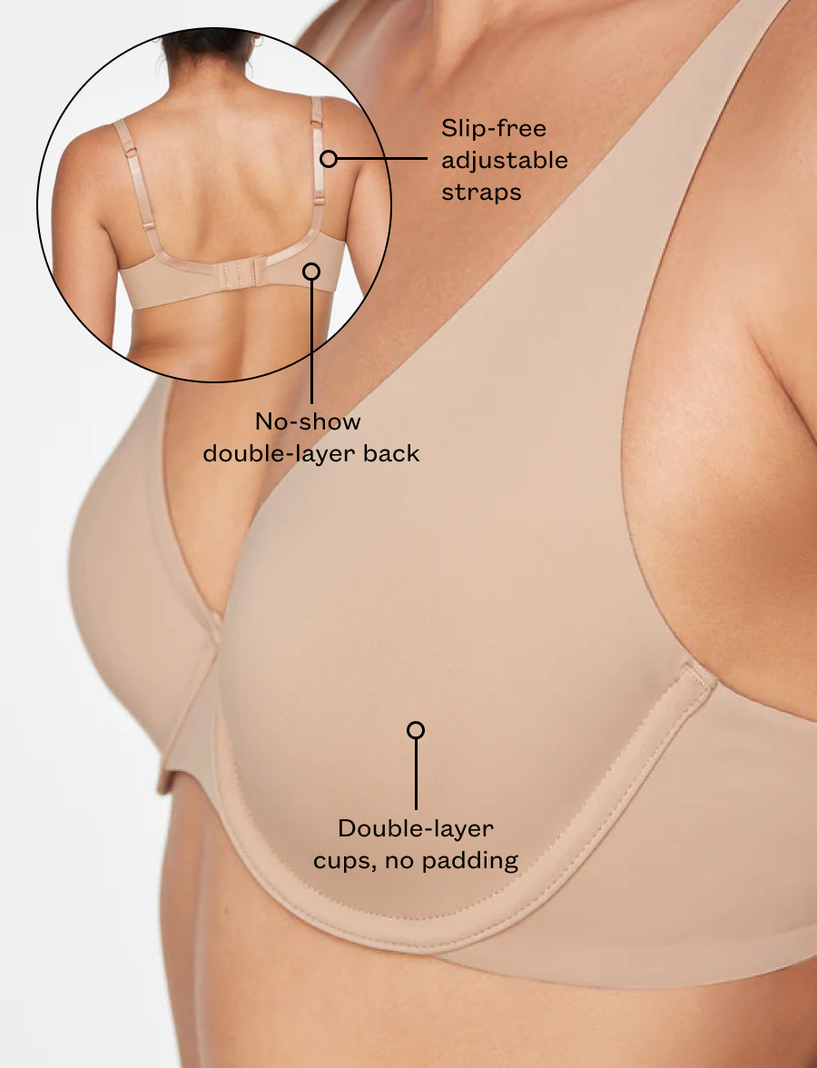 Second Skin Unlined Bra - Smooth & Supportive Unlined Bras - Thirdlove sale