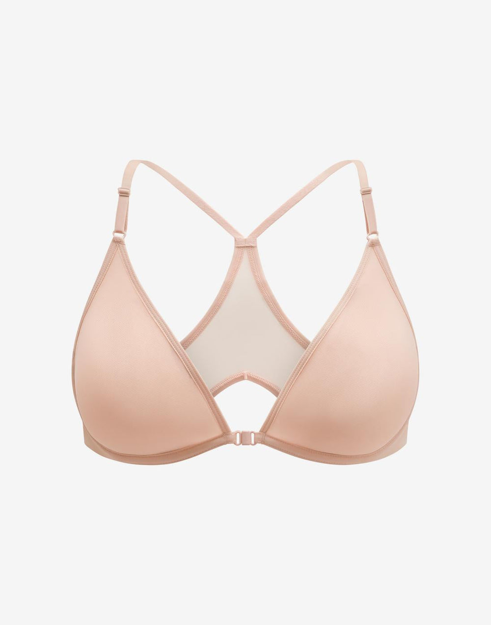 Rose Dust Bare Mesh Front Close Racerback Bra - Thirdlove near me