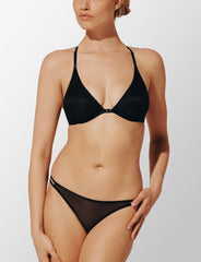 Black Bare Mesh Front Close Racerback Bra - Thirdlove US