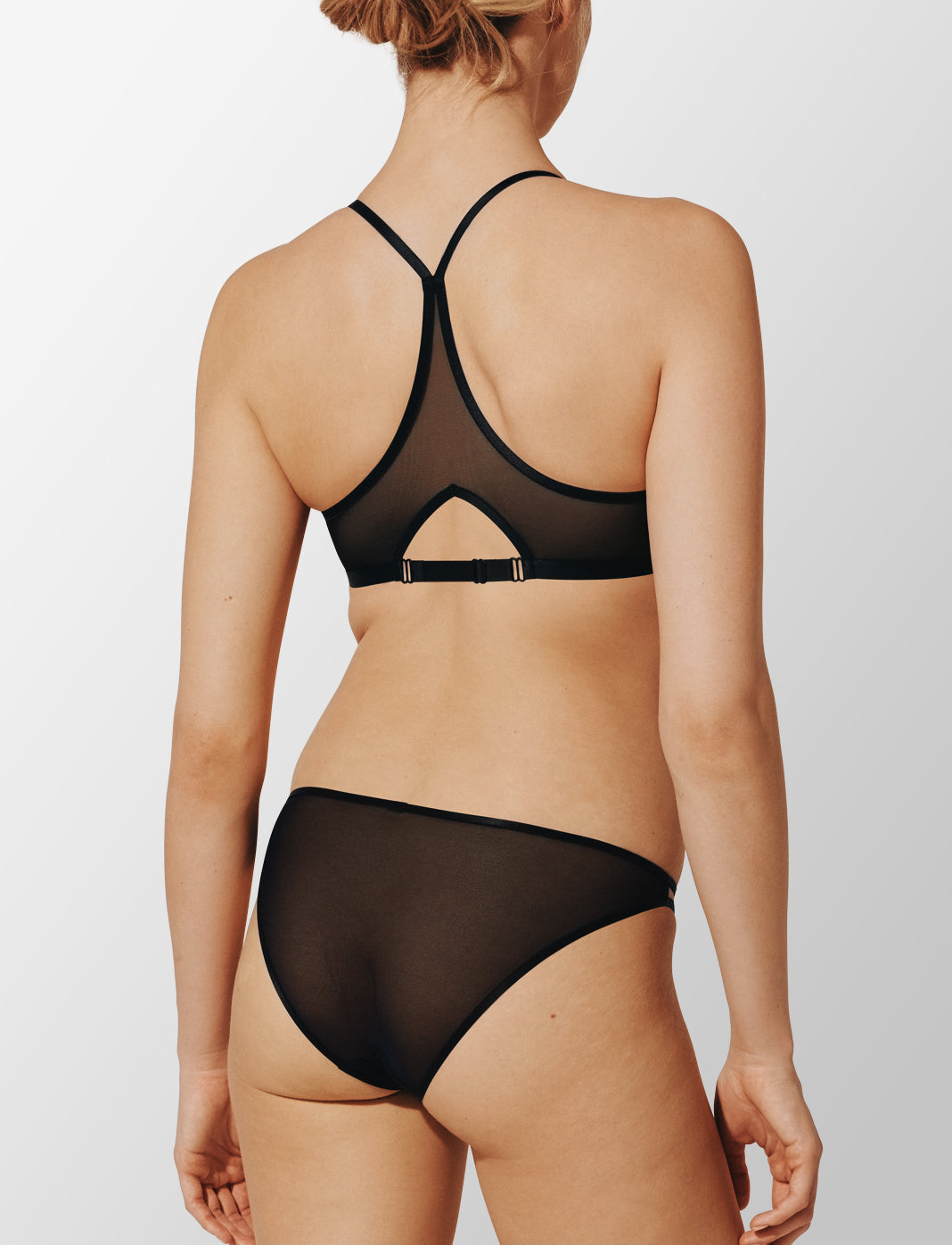 Black Bare Mesh Front Close Racerback Bra - Thirdlove US
